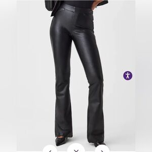 SPANX Leather-like Flare Pant